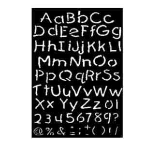 Alfabet stencils - store og små bogstaver