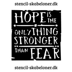 citat stencil - hope