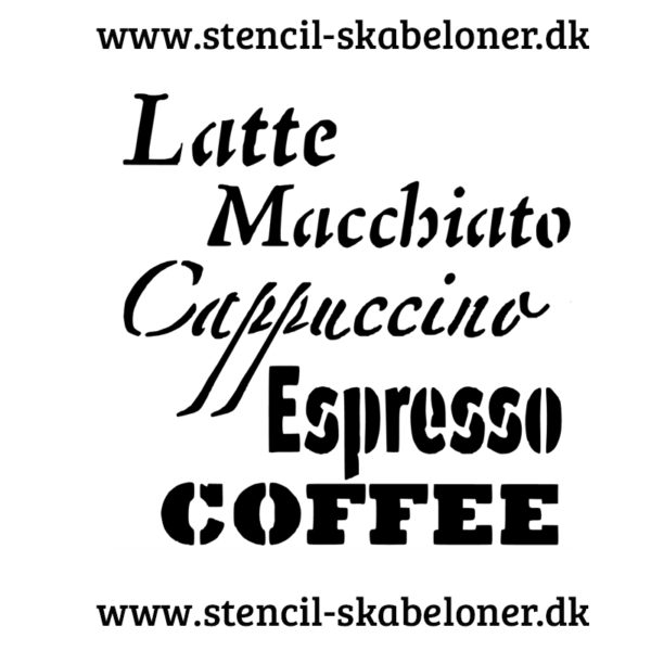kaffe latte stencil