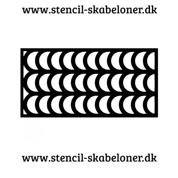 mønster stencil med buer