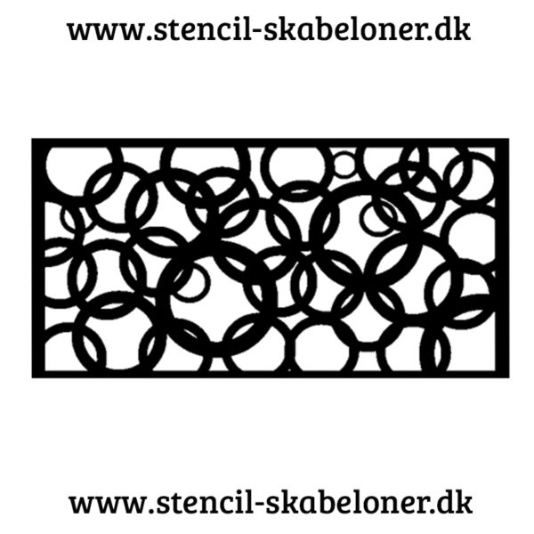 Mønster stencil med cirkler