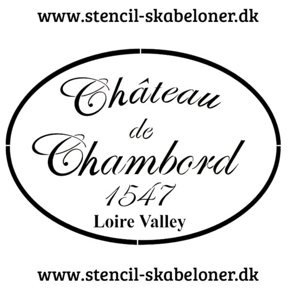 Shabby chic stencil - Chateau de Chambort