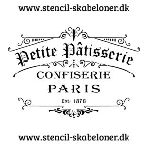 flot fransk stencil