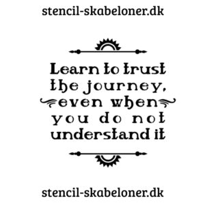 earn to trust 2 - citat stencil