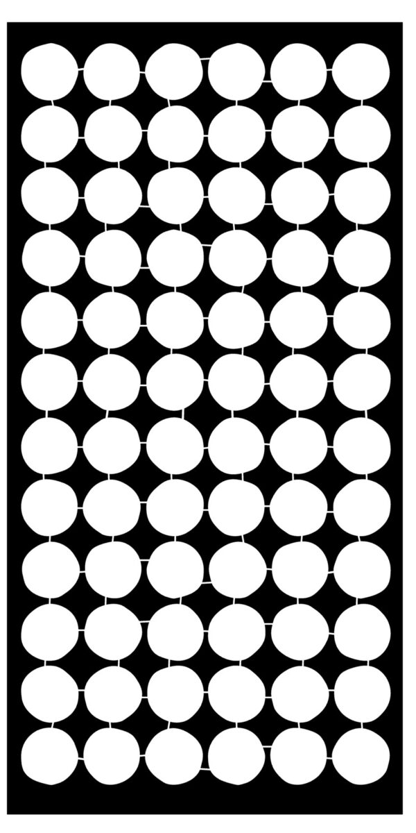 Skæve cirkler - omvendt stencil