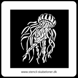 Stencils til maling med havtema – vandmand stencil i Mylar, perfekt til lav selv dekoration og undervandsdesign.