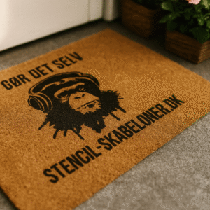 Logo på dørmåtte til personlig branding