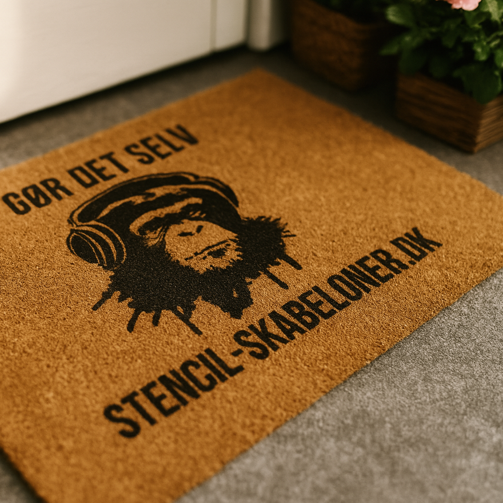 Logo på dørmåtte til personlig branding