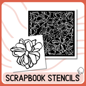 scrapbook stencil til kreative projekter og papir