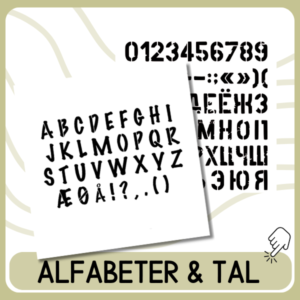 bogstav skabeloner og alfabet stencil til maling og kreative projekter